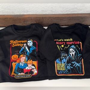 Michael Myers & Ghostface Halloween Kids SweatShirts Bundle– 12–18 Months 👻